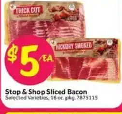 Stop&Shop Stop & Shop Sliced Bacon offer