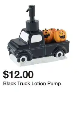 Belk Black Truck Lotion Pump offer