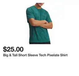 Belk Big & Tall Short Sleeve Tech Pixelate Shirt offer