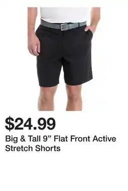 Belk Big & Tall 9 Flat Front Active Stretch Shorts offer