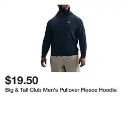 Belk Big & Tall Club Men's Pullover Fleece Hoodie offer