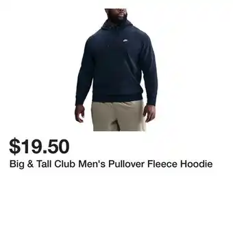 Belk Big & Tall Club Men's Pullover Fleece Hoodie offer