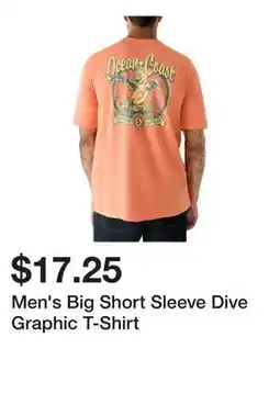 Belk Men's Big Short Sleeve Dive Graphic T-Shirt offer