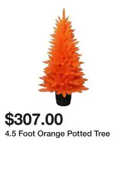 Belk 4.5 Foot Orange Potted Tree offer