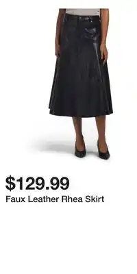 TJ Maxx Faux Leather Rhea Skirt offer