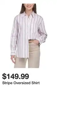 TJ Maxx Stripe Oversized Shirt offer