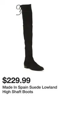 TJ Maxx Made In Spain Suede Lowland High Shaft Boots offer