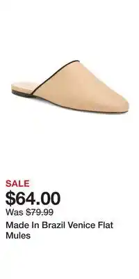 TJ Maxx Made In Brazil Venice Flat Mules offer