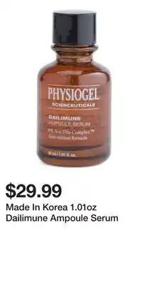 TJ Maxx Made In Korea 1.01oz Dailimune Ampoule Serum offer
