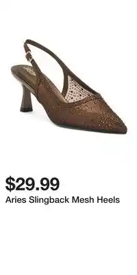 TJ Maxx Aries Slingback Mesh Heels offer