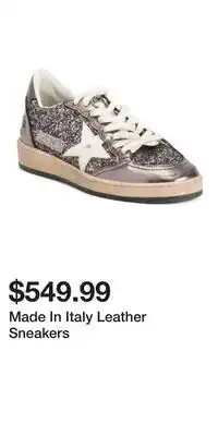 TJ Maxx Made In Italy Leather Sneakers offer