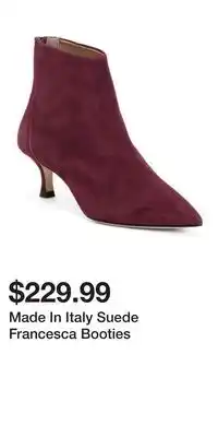 TJ Maxx Made In Italy Suede Francesca Booties offer
