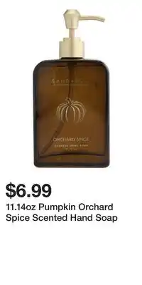 TJ Maxx 11.14oz Pumpkin Orchard Spice Scented Hand Soap offer
