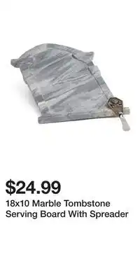 TJ Maxx 18x10 Marble Tombstone Serving Board With Spreader offer