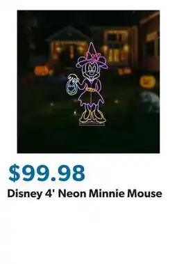 Sam's Club Disney 4' Neon Minnie Mouse offer
