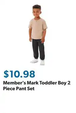 Sam's Club Member's Mark Toddler Boy 2 Piece Pant Set offer