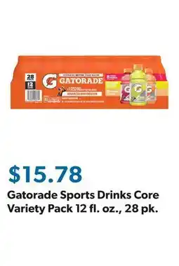 Sam's Club Gatorade Sports Drinks Core Variety Pack 12 fl. oz., 28 pk offer