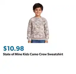 Sam's Club State of Mine Kids Camo Crew Sweatshirt offer