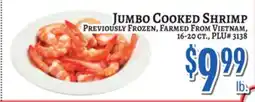 Trade Fair Supermarket JUMBO COOKED SHRIMP offer