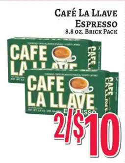 Trade Fair Supermarket CAFÉ LA LLAVE Espresso offer