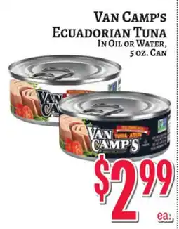 Trade Fair Supermarket Van Camp's Ecuadorian Tuna offer