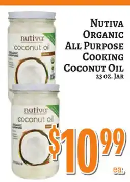 Trade Fair Supermarket Nutiva ORGANIC All Purpose Cooking COCONUT OIL offer