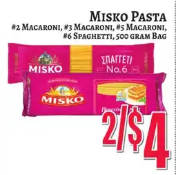 Trade Fair Supermarket Misko Pasta offer
