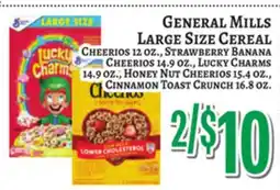 Trade Fair Supermarket GENERAL MILLS LARGE SIZE CEREAL offer