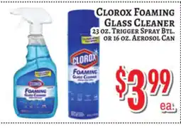 Trade Fair Supermarket CLOROX FOAMING GLASS CLEANER offer