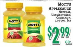 Trade Fair Supermarket MOTT'S APPLESAUCE offer