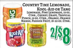 Trade Fair Supermarket COUNTRY TIME LEMONADE, KOOL-AID or TANG offer