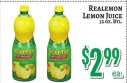 Trade Fair Supermarket REALEMON LEMON JUICE offer