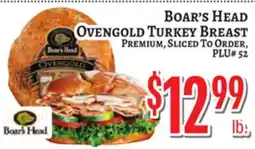 Trade Fair Supermarket Boar's Head OVENGOLD TURKEY BREAST offer