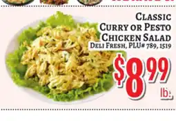 Trade Fair Supermarket CLASSIC CURRY OR PESTO CHICKEN SALAD offer