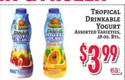 Trade Fair Supermarket TROPICAL DRINKABLE YOGURT offer