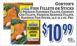 Trade Fair Supermarket GORTON'S FISH FILLETS OR STICKS offer