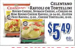 Trade Fair Supermarket CELENTANO RAVIOLI OR TORTELLINI offer