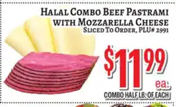 Trade Fair Supermarket HALAL COMBO BEEF PASTRAMI WITH MOZZARELLA CHEESE offer