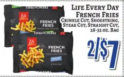 Trade Fair Supermarket LIFE EVERY DAY FRENCH FRIES offer