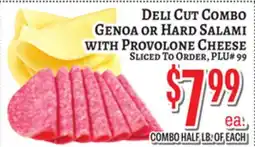 Trade Fair Supermarket DELI CUT COMBO GENOA OR HARD SALAMI WITH PROVOLONE CHEESE offer