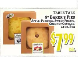 Trade Fair Supermarket TABLE TALK 8 Baker's Pies offer