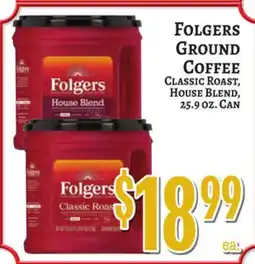 Trade Fair Supermarket FOLGERS GROUND COFFEE offer