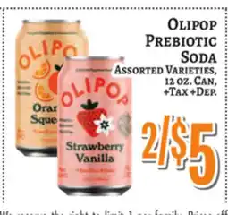 Trade Fair Supermarket OLIPOP Prebiotic Soda offer