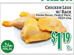 Trade Fair Supermarket CHICKEN LEGS w/ BACK offer