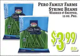 Trade Fair Supermarket PERO FAMILY FARMS STRING BEANS offer