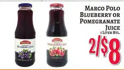 Trade Fair Supermarket MARCO POLO BLUEBERRY OR Pomegranate Juice offer