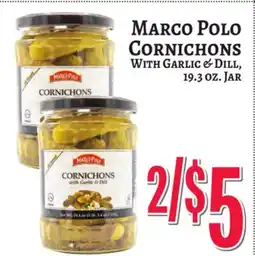 Trade Fair Supermarket MARCO POLO CORNICHONS With GARLIC & DILL offer