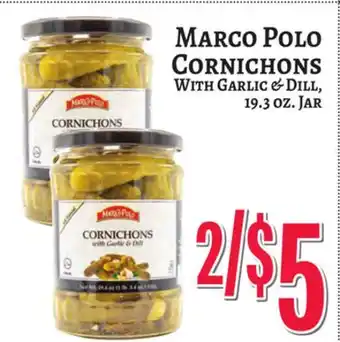 Trade Fair Supermarket MARCO POLO CORNICHONS With GARLIC & DILL offer