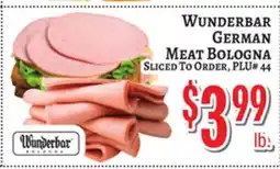 Trade Fair Supermarket WUNDERBAR GERMAN MEAT BOLOGNA offer
