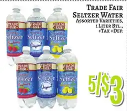 Trade Fair Supermarket TRADE FAIR SELTZER WATER offer